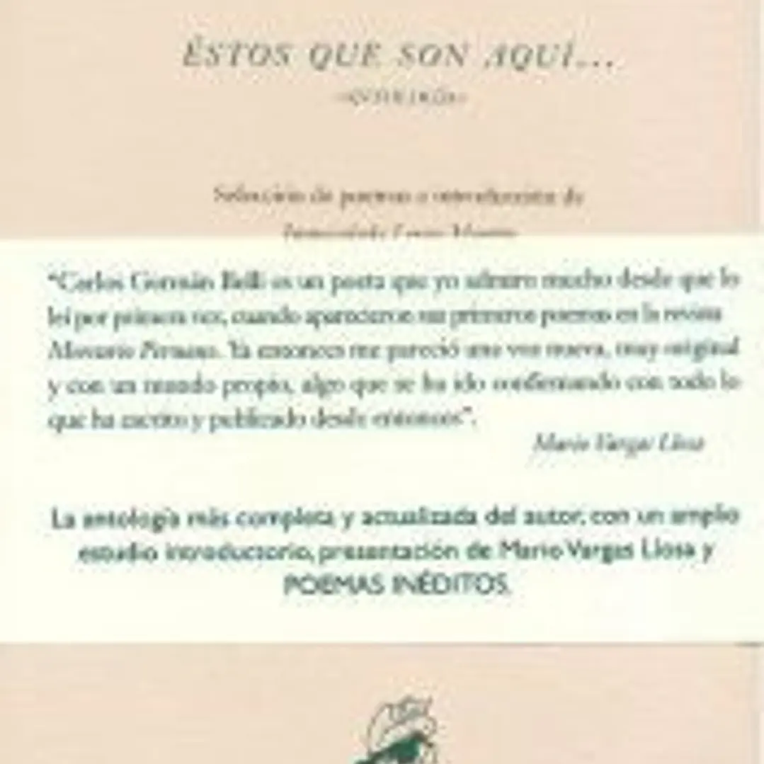 Estos Que Son Aqui. Antología 1