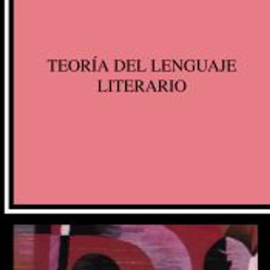 La teoría del lenguaje literario 1
