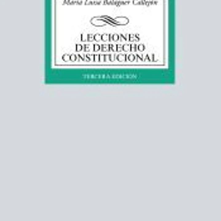 Lecciones de Derecho Constitucional 1