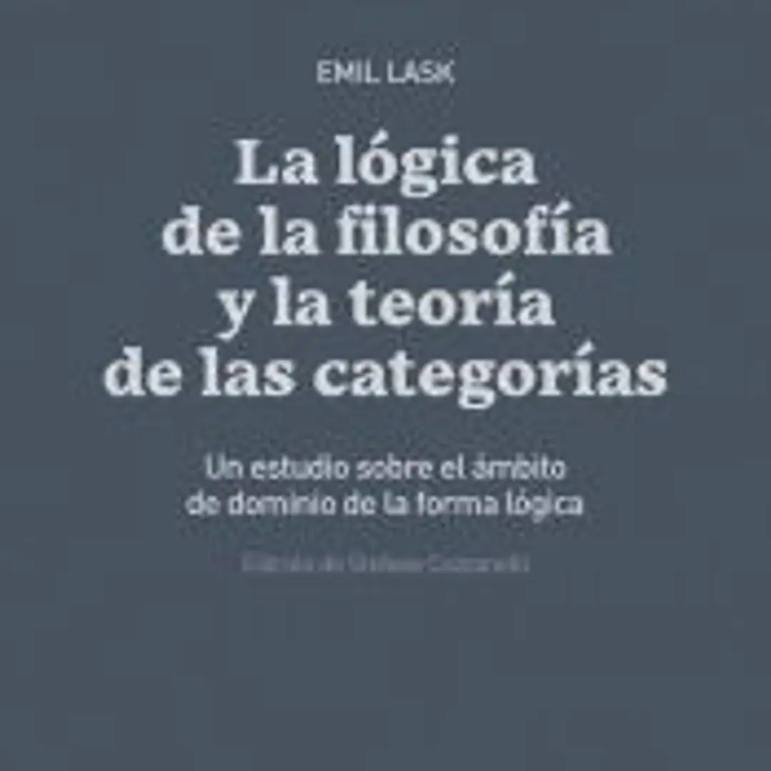 La lógica de la filosofía y la teoría de las categorías 1