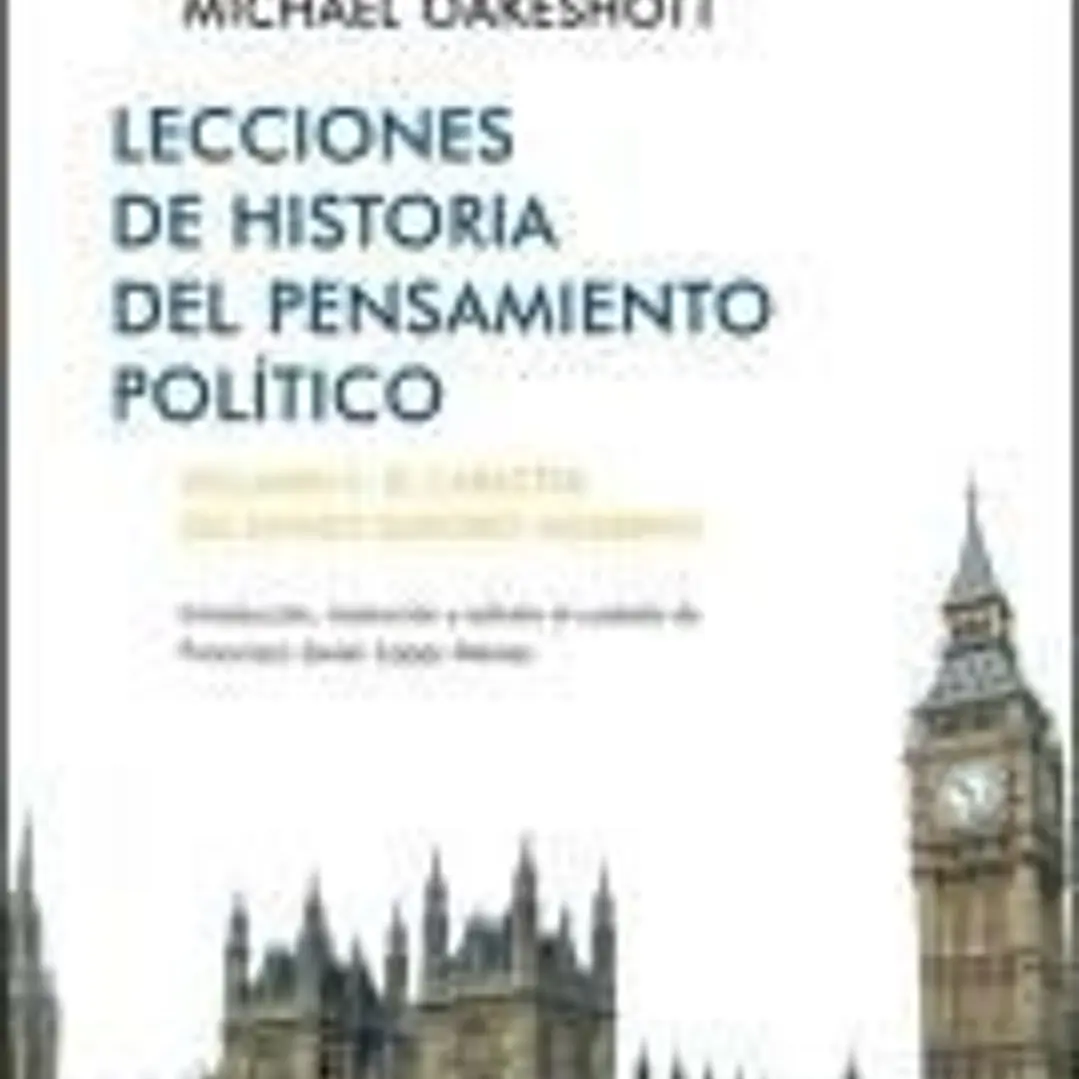 Lecciones de historia del pensamiento histórico. Vol. II, El carácter del Estado Moderno Europeo 1