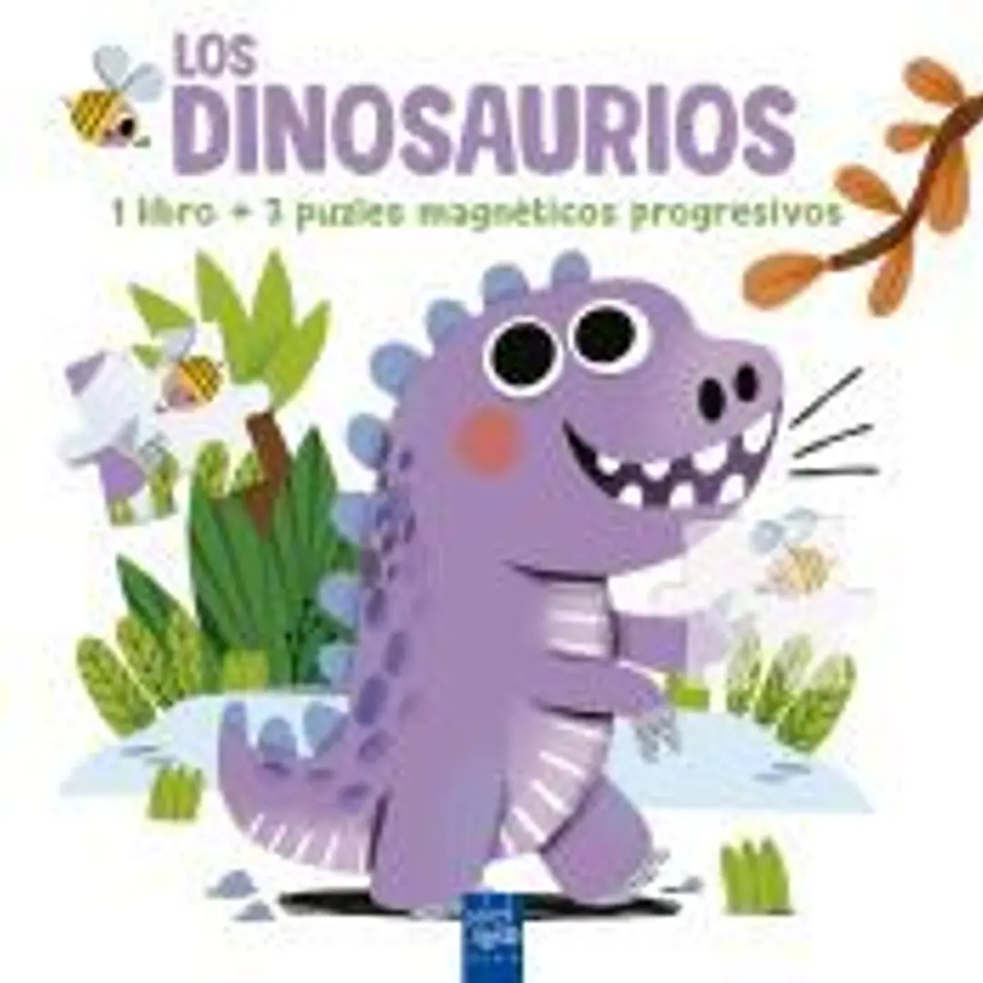 Lee y juega con puzles magnéticos. Los dinosaurios 1