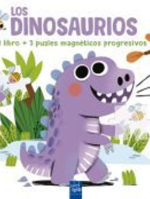 Lee y juega con puzles magnéticos. Los dinosaurios