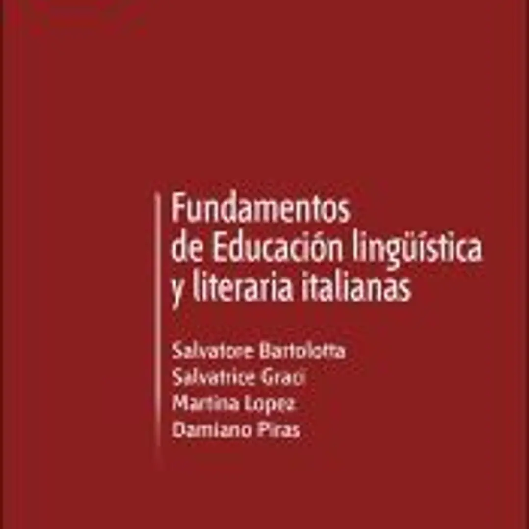 Fundamentos de educación lingüística y literatura italianas 1