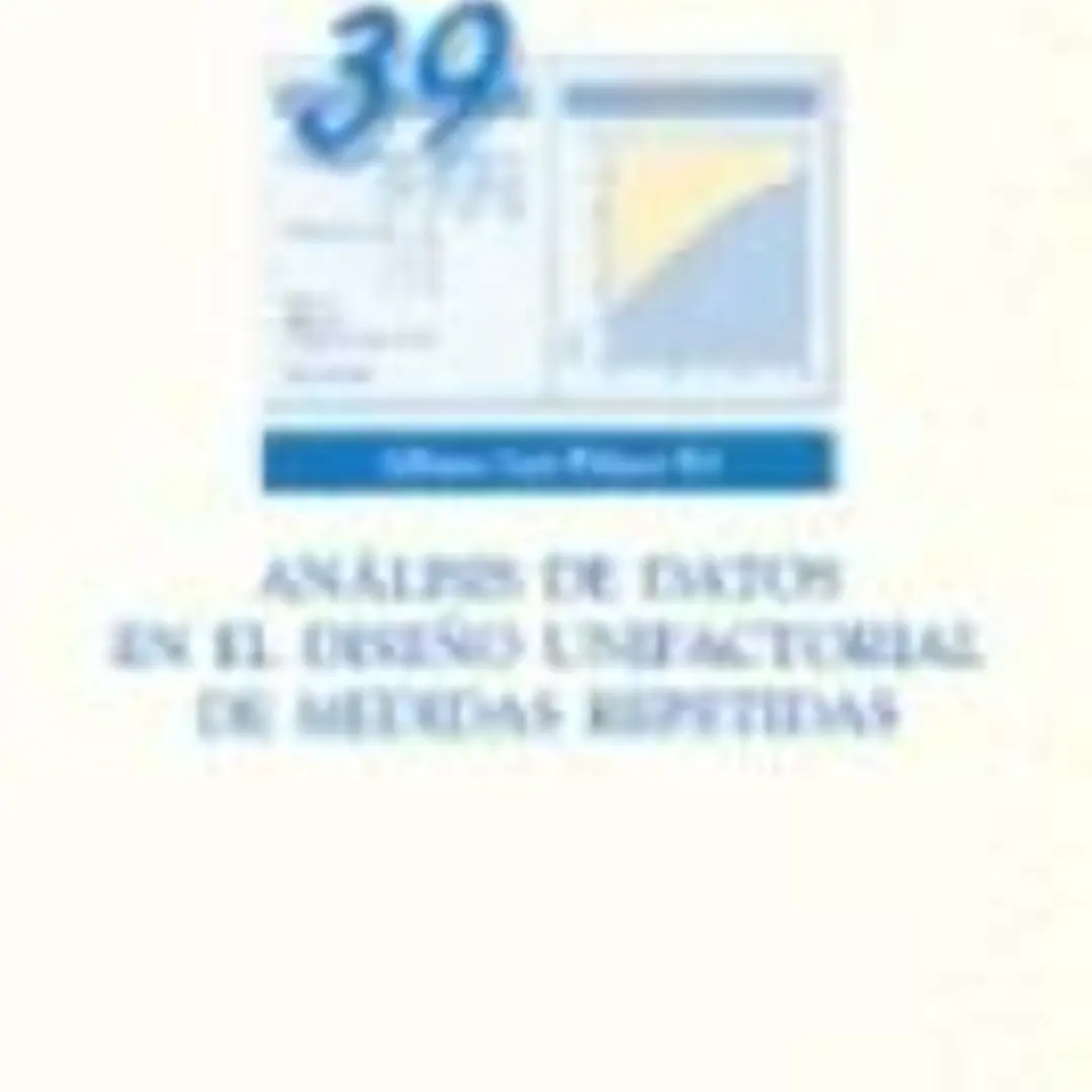 ANÁLISIS DE DATOS EN EL DISEÑO UNIFACTORIAL DE MEDIDAS REPETIDAS.  1