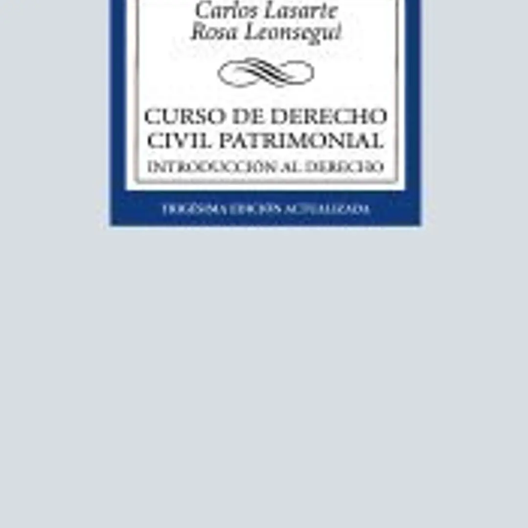 Curso de Derecho Civil patrimonial 1
