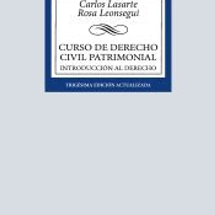 Curso de Derecho Civil patrimonial 1