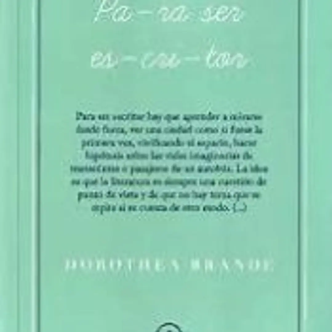 Para ser escritor 1