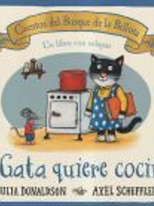 La gata quiere cocinar