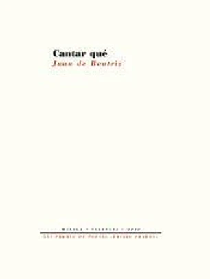 Cantar qué