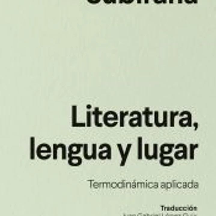 Literatura, lengua y lugar 1