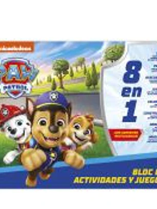 BLOC DE ACTIVIDADES Y JUEGOS 8 EN 1 - PATRULLA CANINA