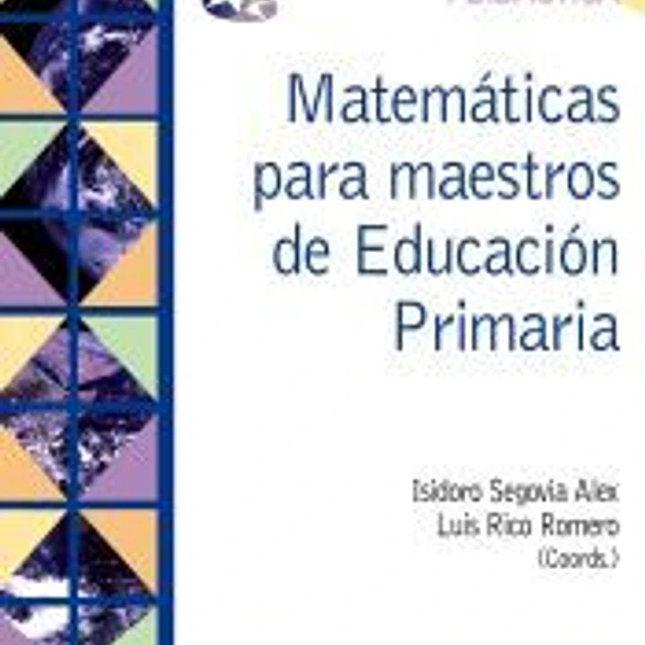 Matemáticas para maestros de educación primaria 1