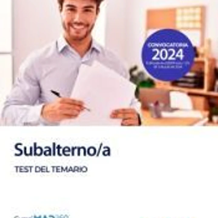 Subalterno/a. Test del temario. Ayuntamiento de Avilés 1