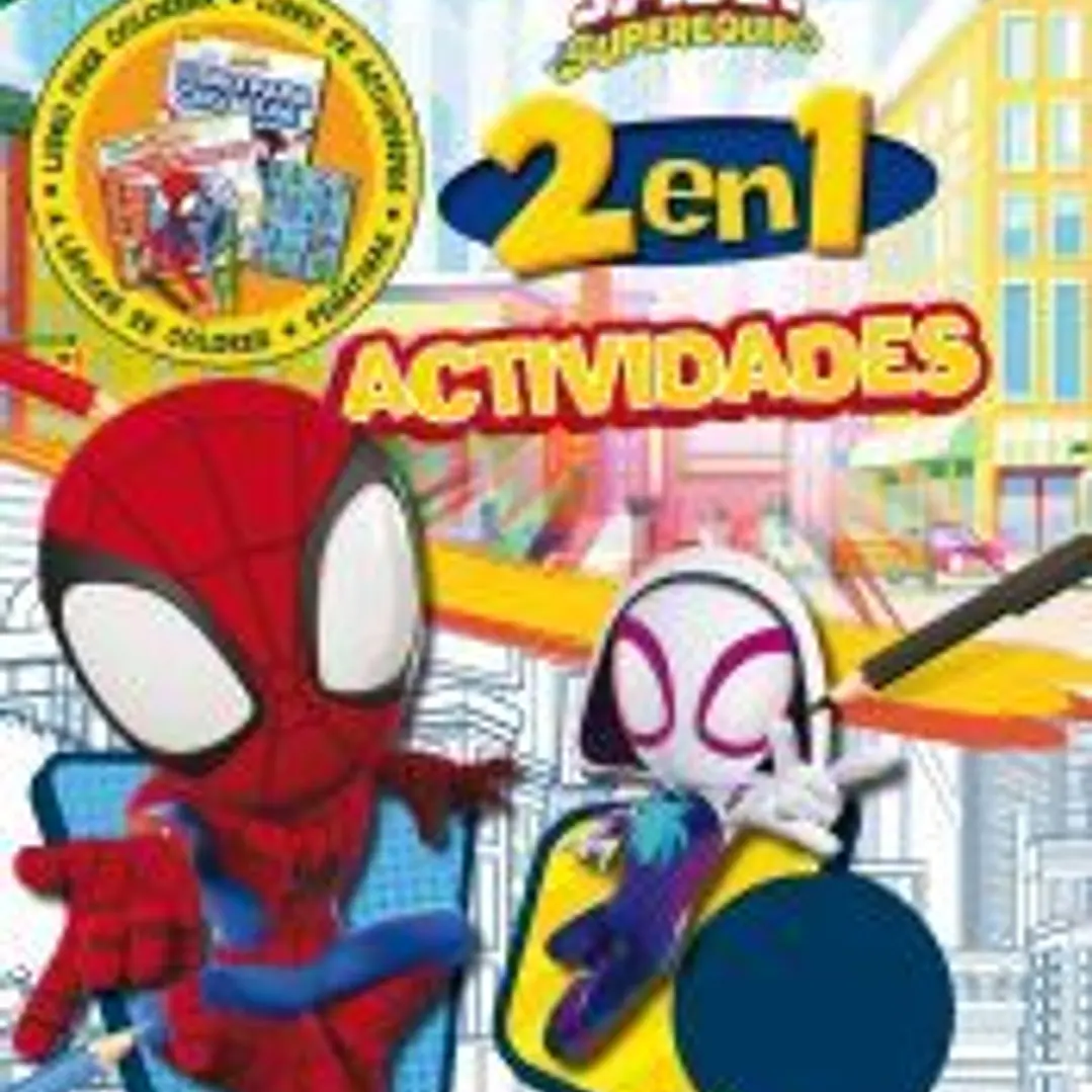 Spidey y su superequipo. Actividades 2 en 1: Libro para colorear, actividades, lápices y pegatinas 1