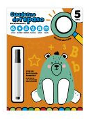 CUADERNO DE REPASO 5 AÑOS - CON LUPA Y ROTULADOR BORRABLE