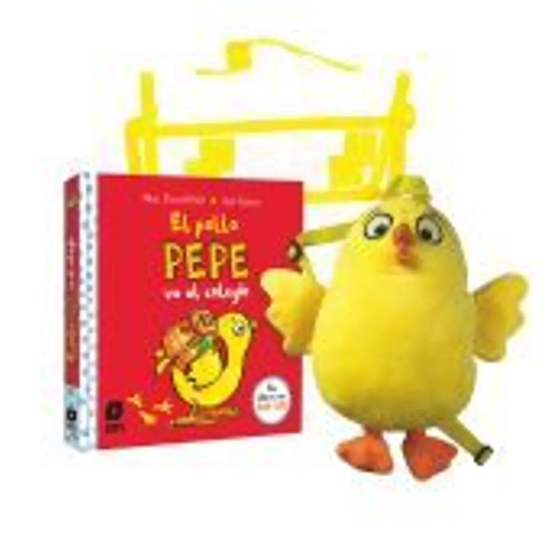 Pack de El pollo Pepe va al colegio + muñeco mochila 1