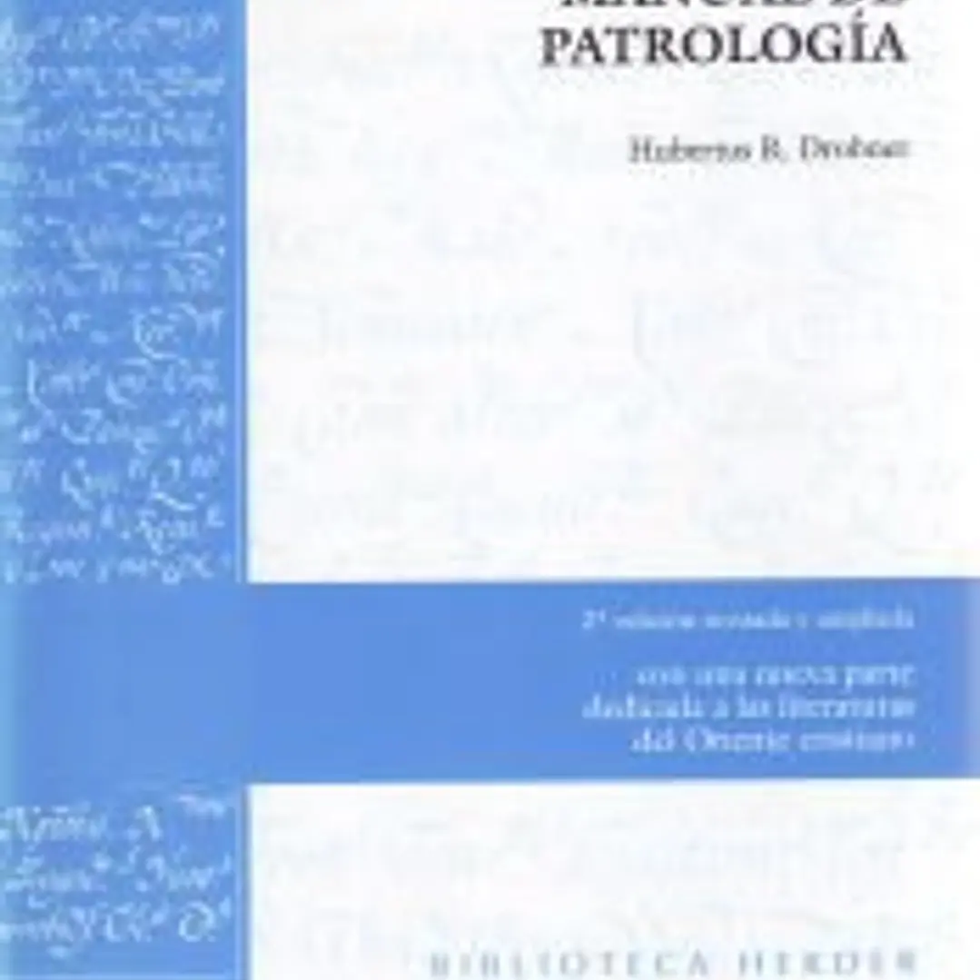Manual de patrología 1