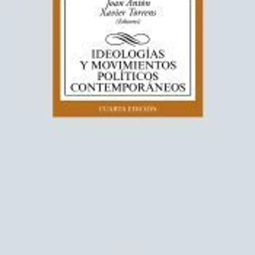Ideologías y movimientos políticos contemporáneos 1