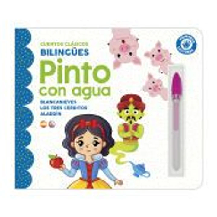 PINTO CON AGUA - CUENTOS (BLANCANIEVES, LOS TRES CERDITOS Y ALADDIN) 1