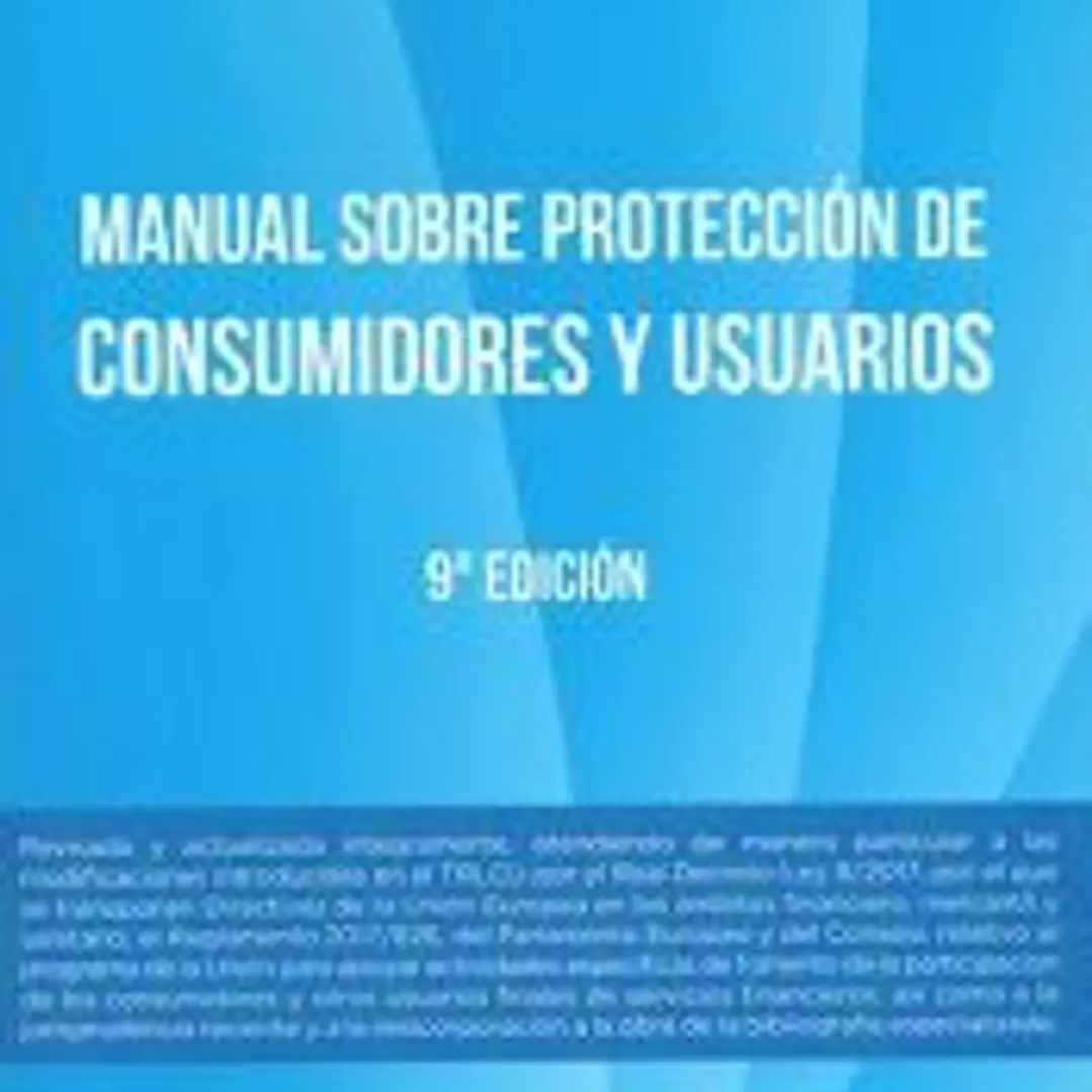 MANUAL SOBRE PROTECCIÓN DE CONSUMIDORES Y USUARIOS 1