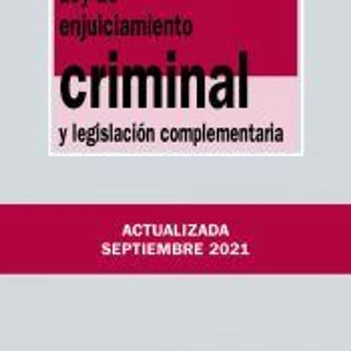 Ley de Enjuiciamiento Criminal y legislación complementaria 1