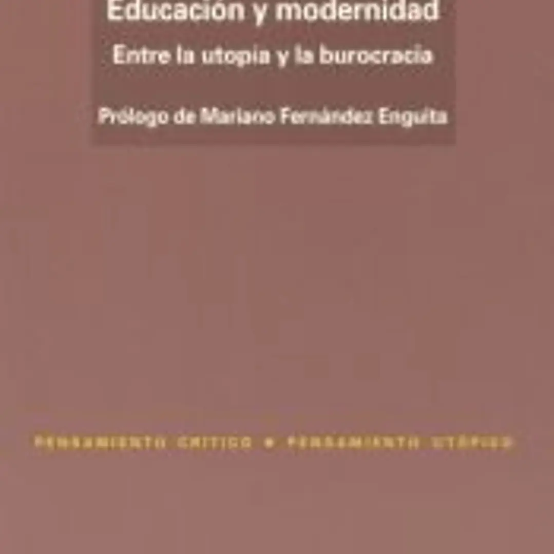 Educación y modernidad 1