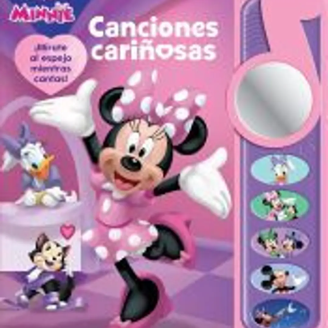 DISNEY MINNIE MOUSE: CANCIONES CARIÑOSAS - MÌRATE AL ESPEJO MIENTRAS CANTAS - LIBRO CON 5 BOTONES DE SONIDOS - PI KIDS 1