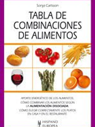 Tabla de combinaciones de alimentos