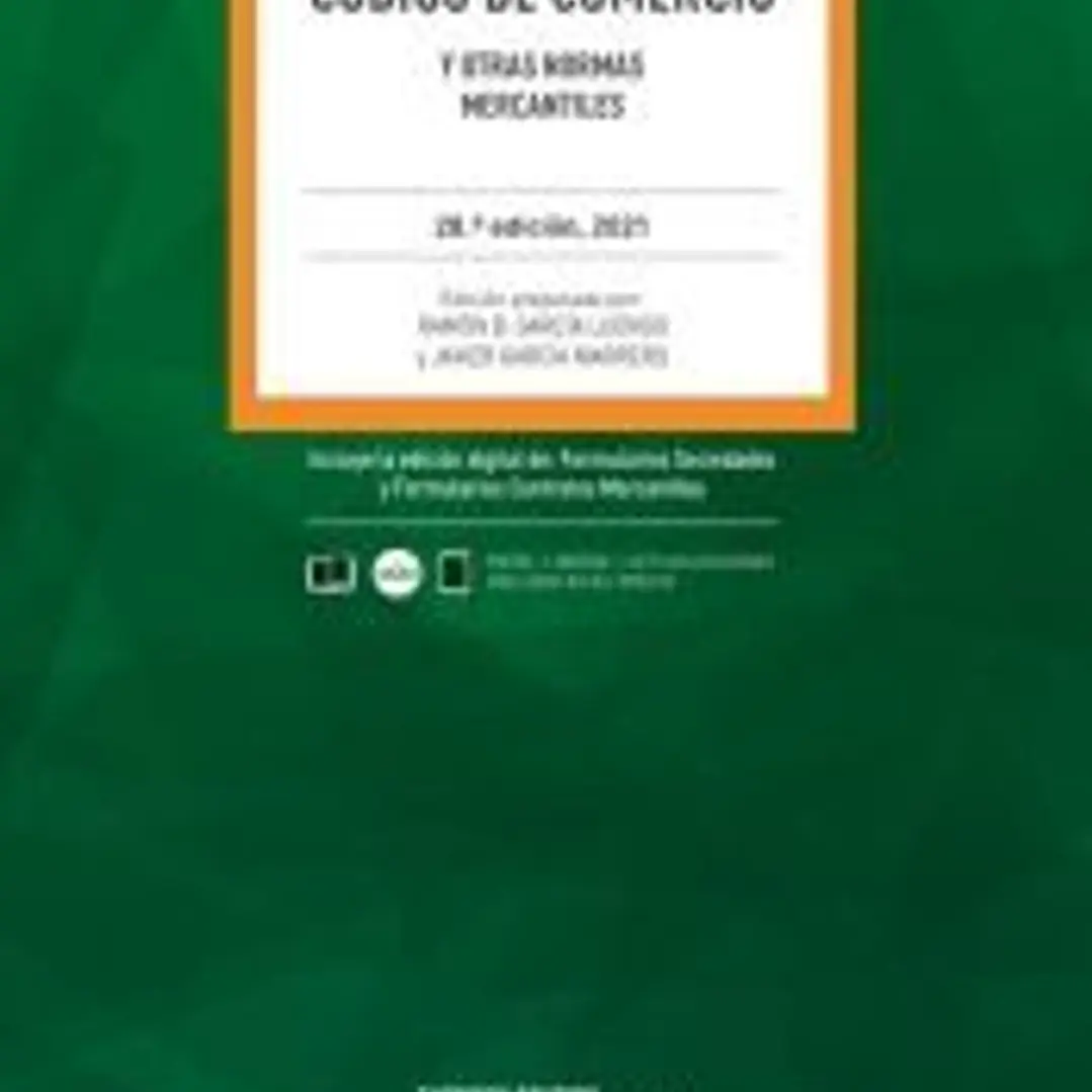 CODIGO DE COMERCIO Y OTRAS NORMAS MERCANTILES 1