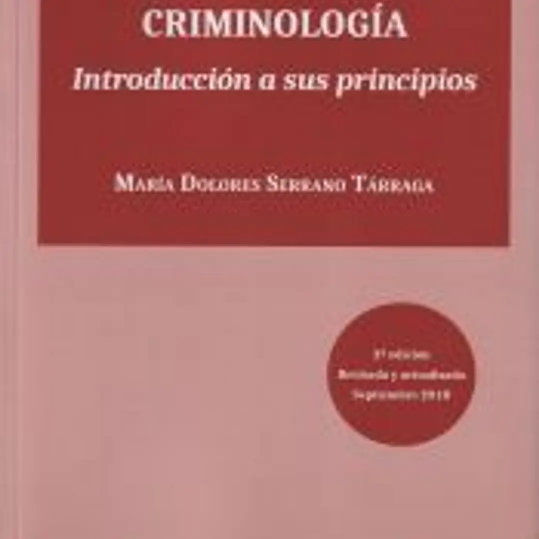 Criminología. Introducción a sus principios 1