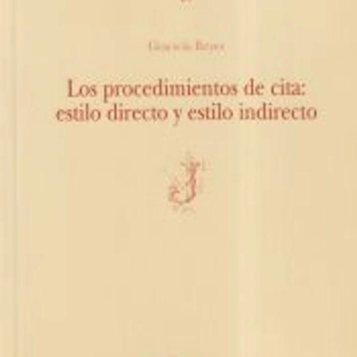 Procedimientos de cita: estilo directo y estilo indirecto (J) 1