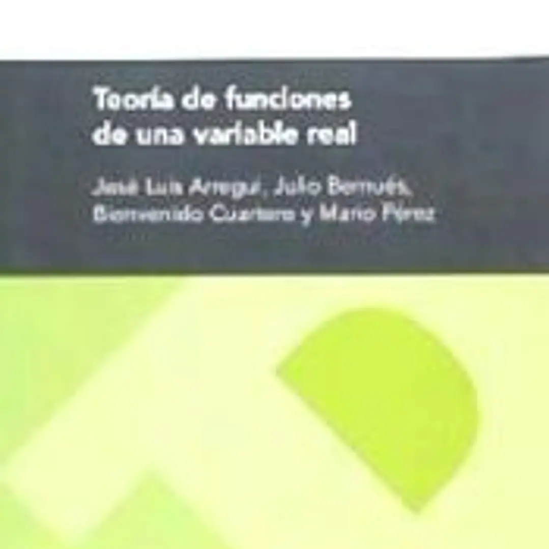 Teoría de funciones de una variable real 1