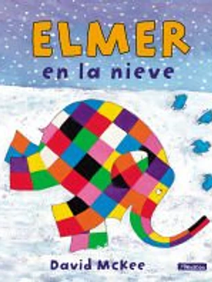 Elmer en la nieve