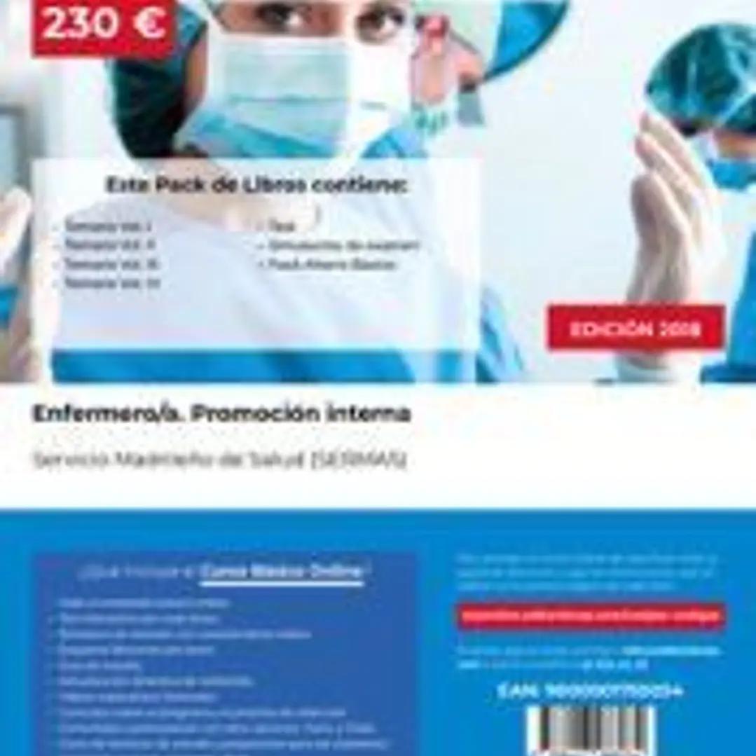 PACK AHORRO BÁSICO. Enfermero/a. Promoción interna. Servicio Madrileño de Salud (SERMAS) 1