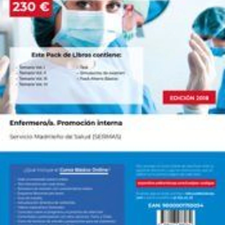 PACK AHORRO BÁSICO. Enfermero/a. Promoción interna. Servicio Madrileño de Salud (SERMAS) 1