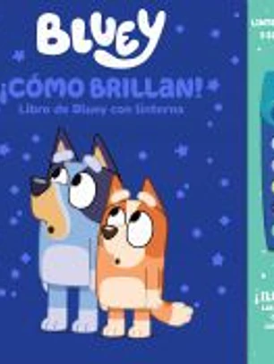 COMO BRILLAN! LIBRO DE BLUEY CON LINTERNA.