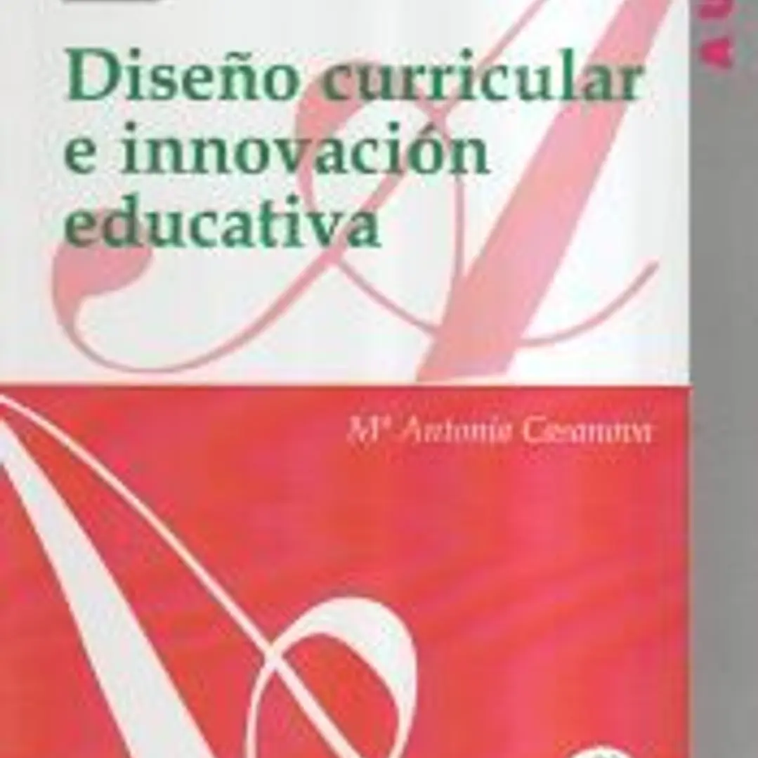 Diseño curricular e innovación educativa 1