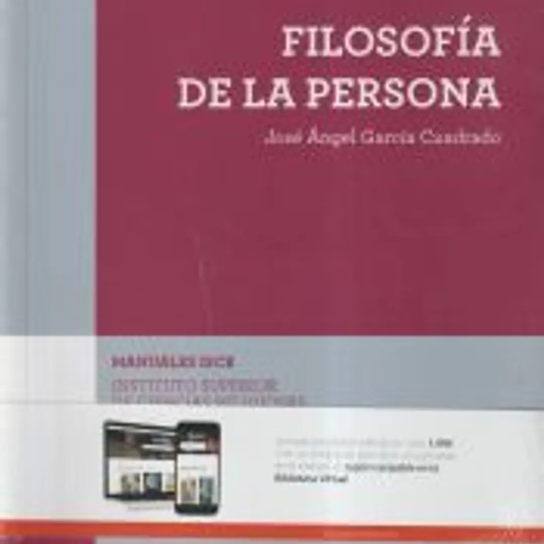 (ISCR) FILOSOFÍA DE LA PERSONA 1