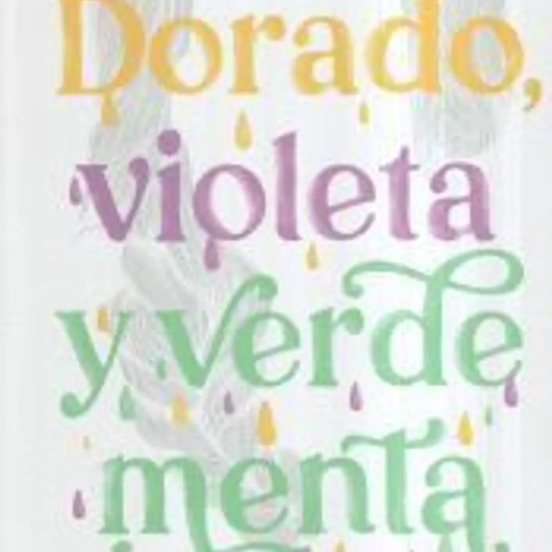 Dorado, violeta y verde menta 1
