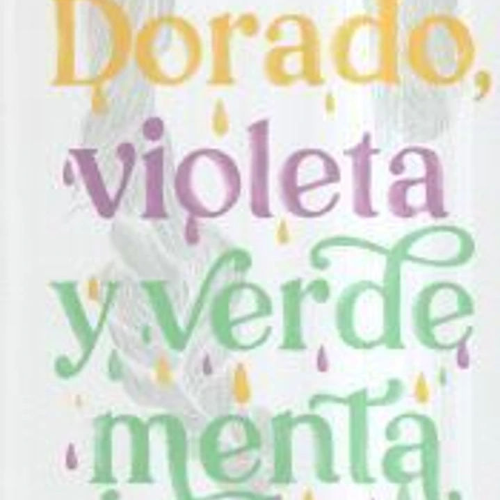 Dorado, violeta y verde menta 1