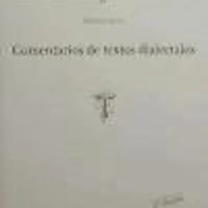 Comentarios de textos dialectales (T) 1