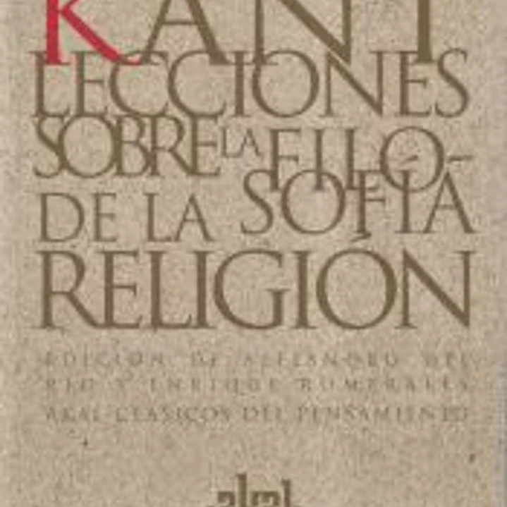 Lecciones sobre la filosofía de la religión 1