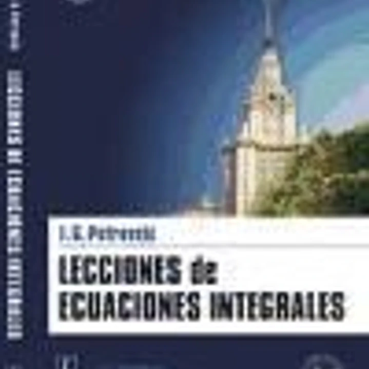 Lecciones de ecuaciones integrales 1