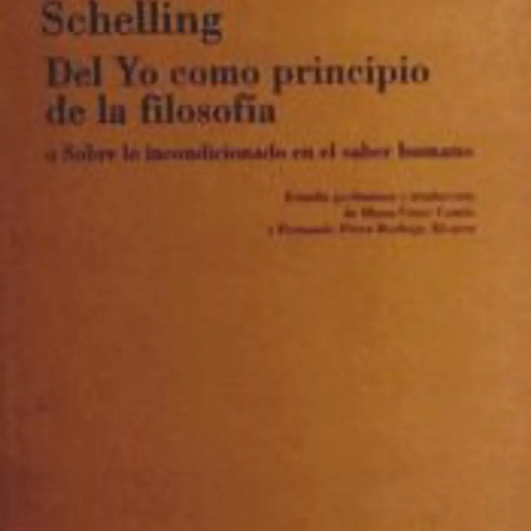 Del Yo como principio de la filosofía 1