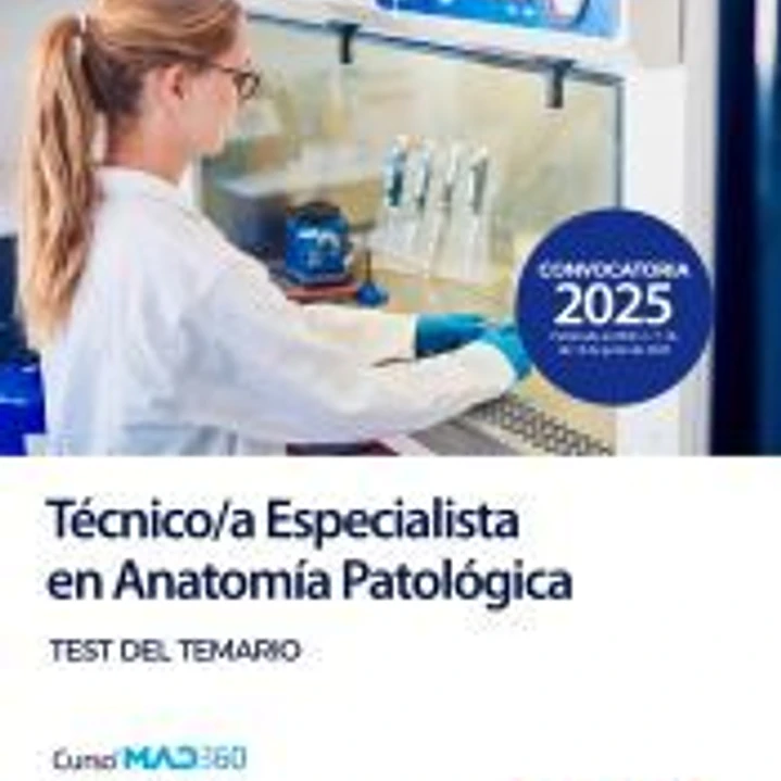 Técnico/a Especialista en Anatomía Patológica. Test del temario. Servicio Canario de Salud 1