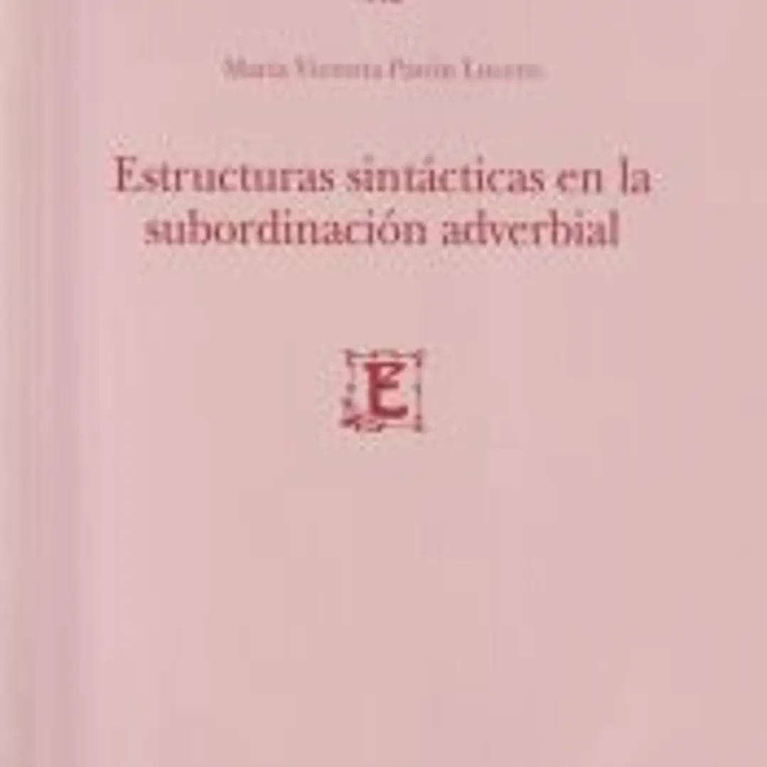 Estructuras sintácticas en la subordinación adverbial 1