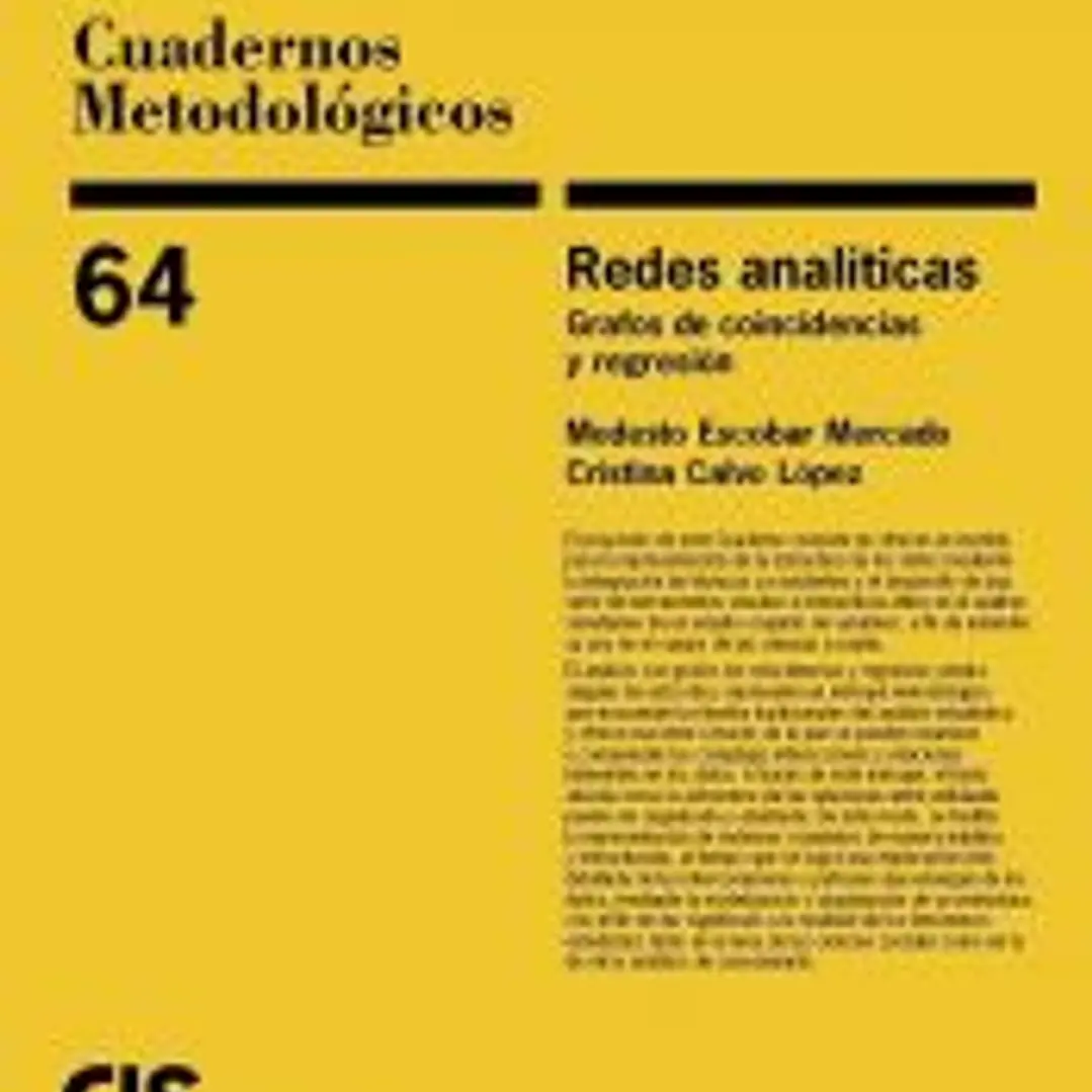 Redes Analíticas. Grafos de coincidencia y regresión 1