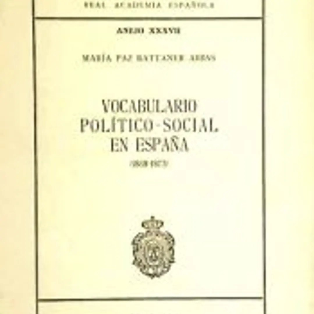 Vocabulario político-social en España 1