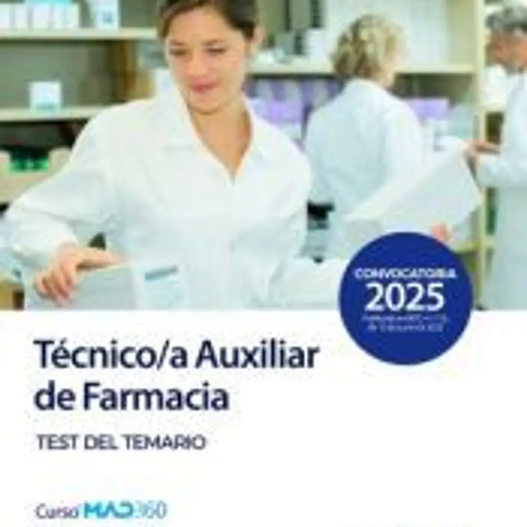 Técnico/a Auxiliar de Farmacia. Test de temario. Servicio Canario de Salud 1